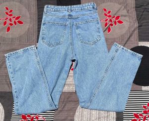 men's denim wide leg jeans