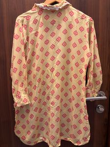 Yellow Printed Kurta set