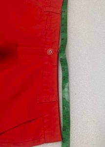 Imported Khakhis By Gap Orange Boyfriend Fit Short