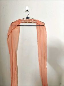 Peach Sequin Embellished Suit Set with Dupatta | S