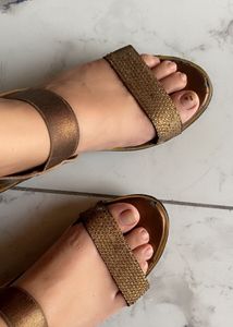 Sparkling Wedge Sandals