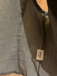 Grey Tie-Front Sleeveless Top/Vest