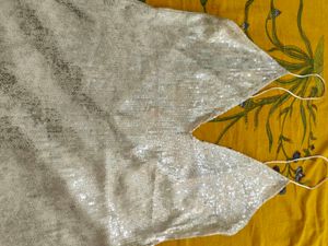 Zara White sequin Midi Slip Dress
