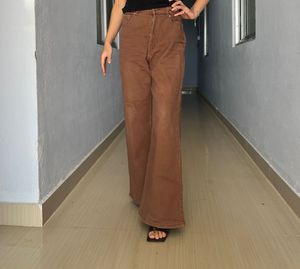 Black Pink Jennie Kim Style Brown Jeans