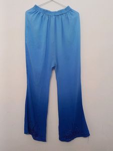 Ombre Effect Blue Kurta Pyjama Dupatta Set |SIZE:M