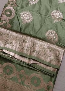 Elegant Green Banarasi Silk Saree