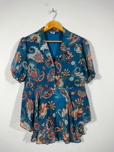 Multi Colour Printed Casual Top (Women's)