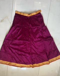 Vibrant Purple Ethnic Skirt with Dupatta