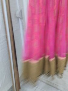 Stunning Pink &amp; Gold Sequined Gown