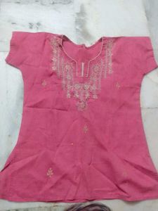 pink cotton short top