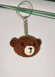 Crochet Bear Keychain