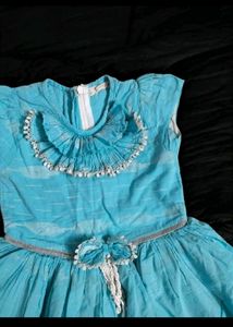 Adorable Blue Dress for Girls