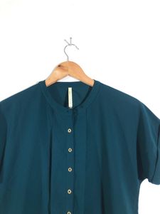Teal Button-Up Shirt