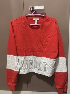 Forever 21 FunDay Red Crop Top