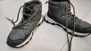 kid's Grey Trekking Boots