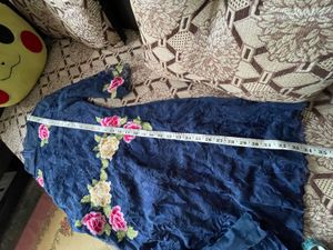 Beautiful Blue Embroidered Dress