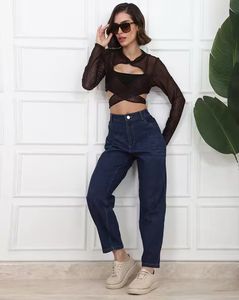 Sheer Cutout Mesh Top