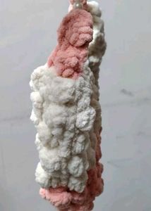 Chunky Knit Handbag with Pearl Strap