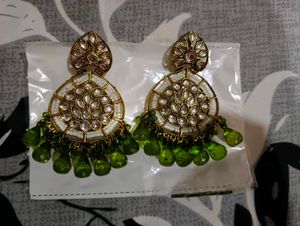 Beautiful Green Dangle Earrings