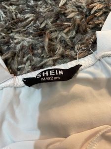 Chic White Ruched V-Neck Top