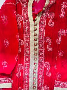 Lucknowi Chikankari Kurta- Size (S to XL)