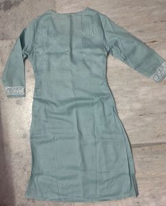 Embroidered Cotton Kurta