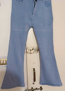Light Wash Flared Jeans