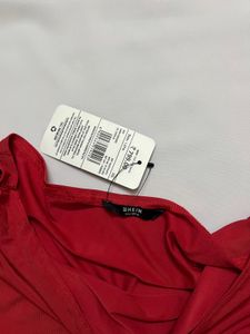 Red One-Shoulder Mini Dress