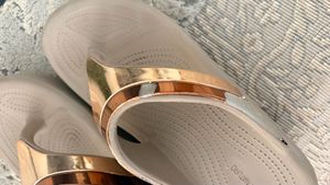 Stylish Flip-Flops with Metallic Accent