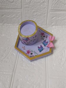 Decorative Tray with candle Holder