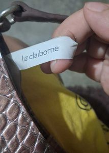 Vintage Y2K Brown Faux Snakeskin Liz Claiborne