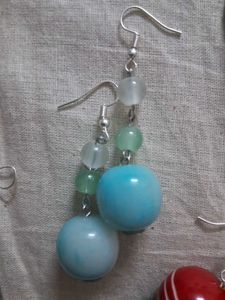 Colorful Beaded Dangle Earrings