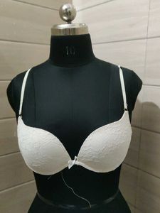 White Lace Padded Bra