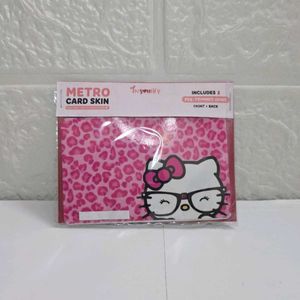 Pink Hello Kitty Metro Card Skin