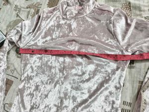 Velvet shimmer Mini Dress