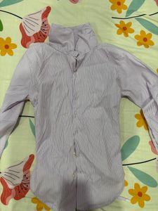 Back Tie Button-Up Shirt with Bell