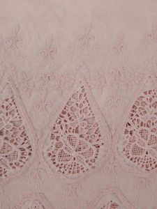 Designer Dress Material with Lace Border