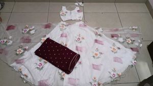 Floral Print Lehenga Choli Set