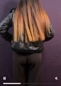 Black Faux Fur Lined Jacket
