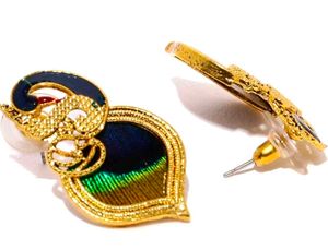 Peacock Feather Earrings