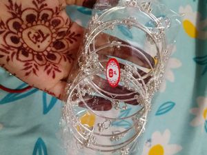 Elegant Silver Anklets with Bells