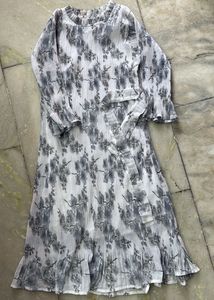 Elegant Floral Print Midi Dress