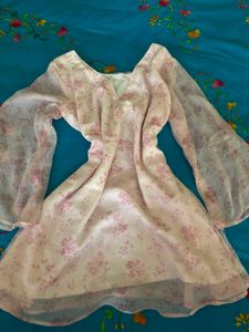 pink fairy short kurti