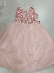 Pink Sequin Party Dress