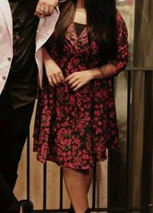 Floral Print Wrap Dress