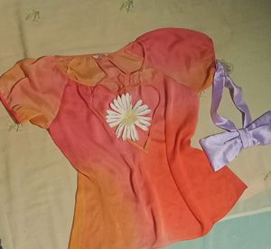 Sheer Tie Dye Korean Top