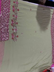 Embellished Saree with Blouse