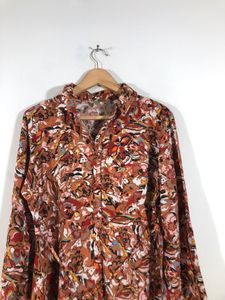 Brown Printed Dress(Women’s)