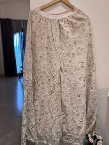 Baby Pink Lakhnavi kurta sharara set with dupatta