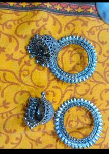 Boho Oxidized Silver Jewellery Set